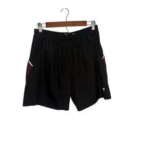 Fila Sport Running Short Mens Size L Drawstring Media Pouch Outer Zip Lined